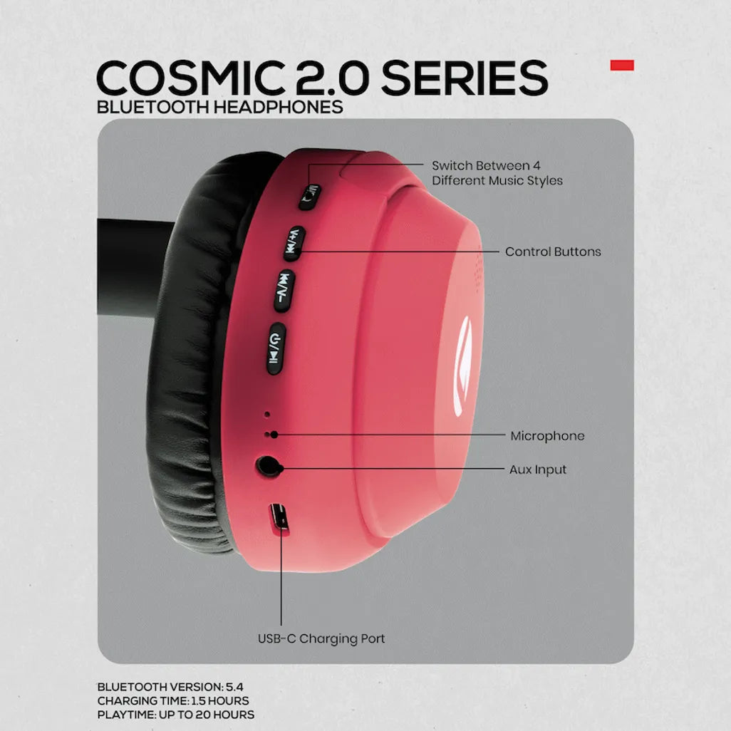 Volkano Cosmic 2 Series Bluetooth Headphones